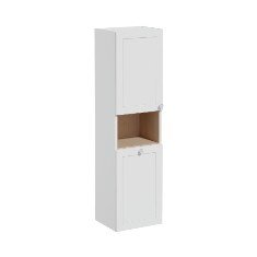 Vitra Root Classic 68518 Boy Dolabı, 40 Cm, Kısa, Çamaşır Sepetli, Mat Açık Gri, Sol